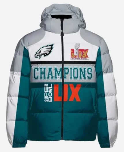 Super Bowl LIX 2025 Philadelphia Eagles Hooded Jacket