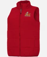 Super Bowl LIX 2025 Red Puffer Vest