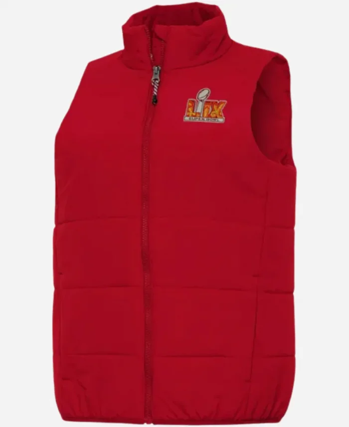 Super Bowl LIX 2025 Red Puffer Vest