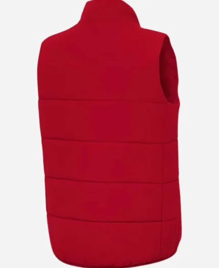 Super Bowl LIX 2025 Red Puffer Vest For Unisex