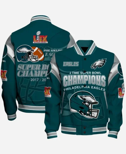 Super Bowl LIX Philadelphia Eagles Champions Varsity Jacket