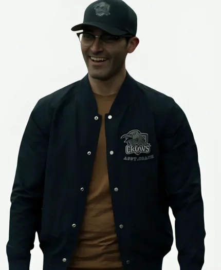 Superman And Lois S02 Clark Kent Black Bomber Jacket