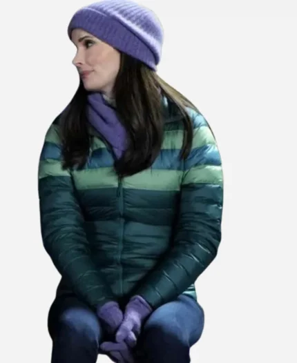 Superman and Lois Lane S02 Green Zip Up Puffer Jacket