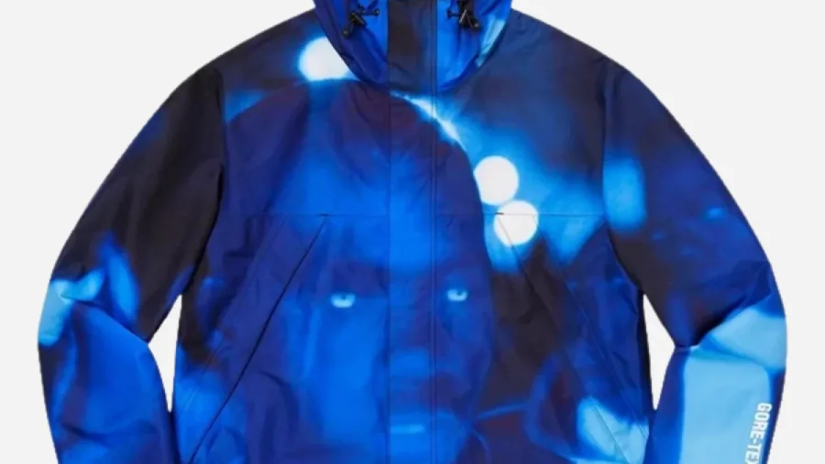 Supreme Nas and DMX GORE-TEX Shell Hooded Blue Jacket