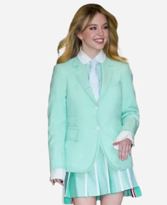Sydney Sweeney Mint Green Blazer