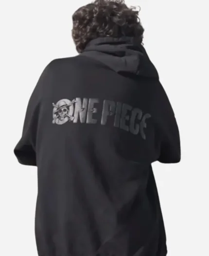 TV Series One Piece Season 2 Monkey D. Luffy Black Pullover Hoodie