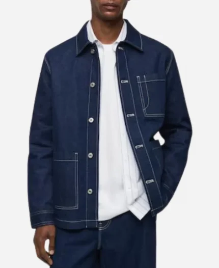 TV-Show The Today Show 2025 Robert Irwin Blue Denim Shirt Jacket