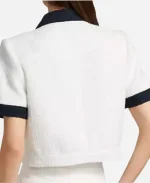 TV Show The View 2025 Joy Behar White Contrast Cropped Jacket
