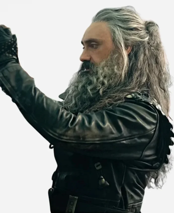 Taika Waititi Our Flag Means Death Blackbeard Black Leather Jacket