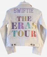 Taylor Swift Movie The Eras Tour Swiftie White Denim Jacket