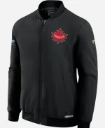 Team Canada Authentic Pro 4 Nations Black Bomber Jacket