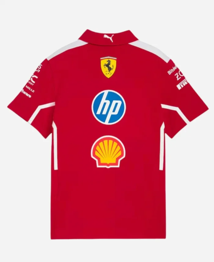 Team Scuderia Ferrari 2025 Polo T-Shirt