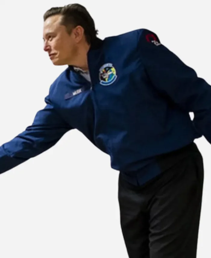 The Air Force Academy Elon Musk Blue Jacket For Sale