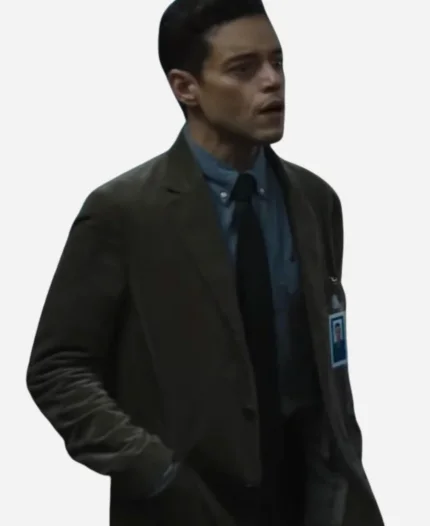 The Amateur 2025 Rami Malek Wool Coat