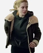 The Are Murders Carla Sehn Shearling Leather Jacket