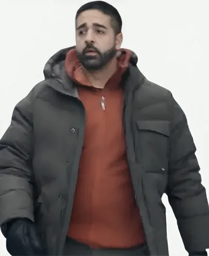 The Åre Murders Kardo Razzazi Brown Puffer Jacket