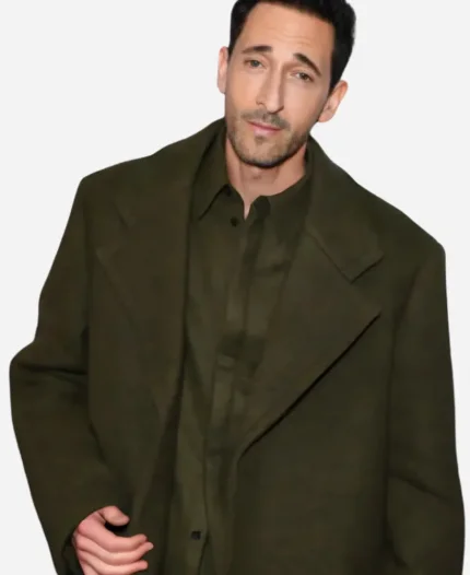 The Brutalist 2025 Adrien Brody Wool Coat