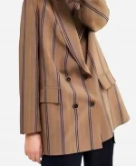 The Chicken Sisters S01 Rukiya Bernard Striped Brown Blazer