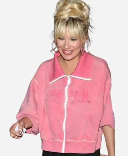 The Electric State Afterparty Millie Bobby Brown Pink Jacket