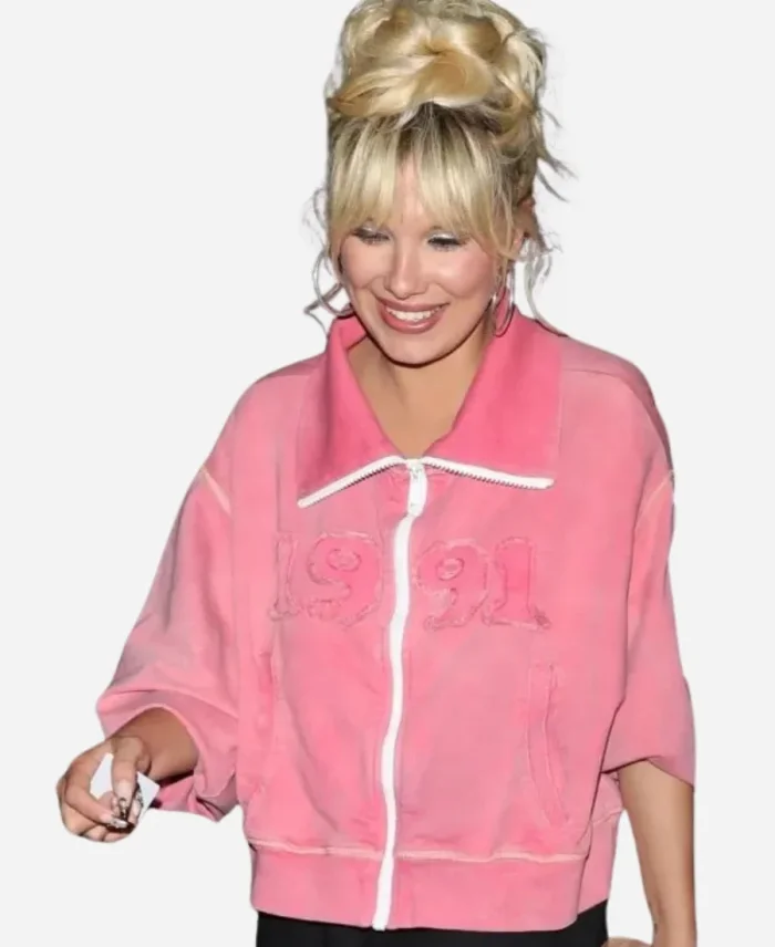 The Electric State Afterparty Millie Bobby Brown Pink Jacket