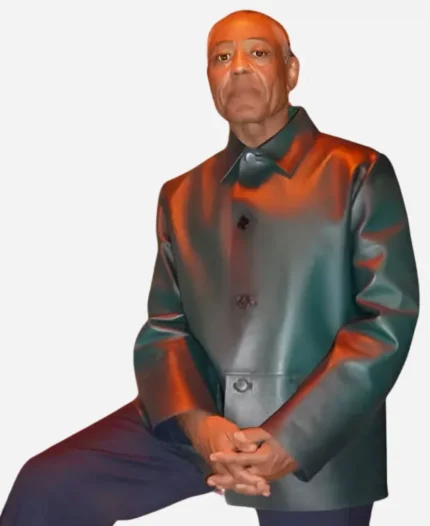 The Electric State Giancarlo Esposito Green Leather Jacket