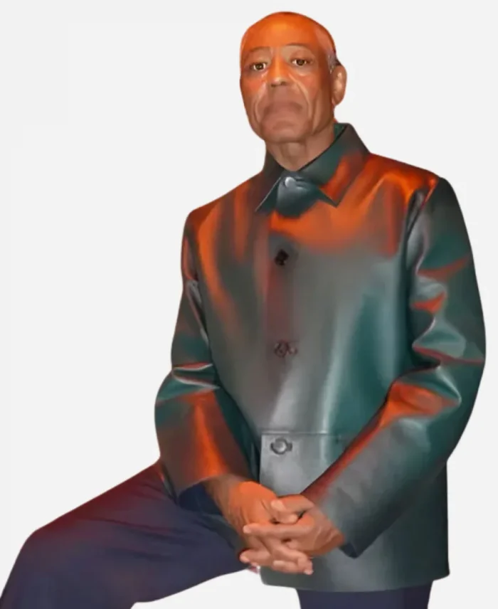 The Electric State Giancarlo Esposito Green Leather Jacket