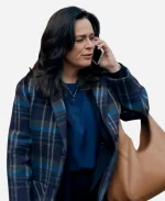 The Feud S01 Jill Halfpenny Plaid Coat