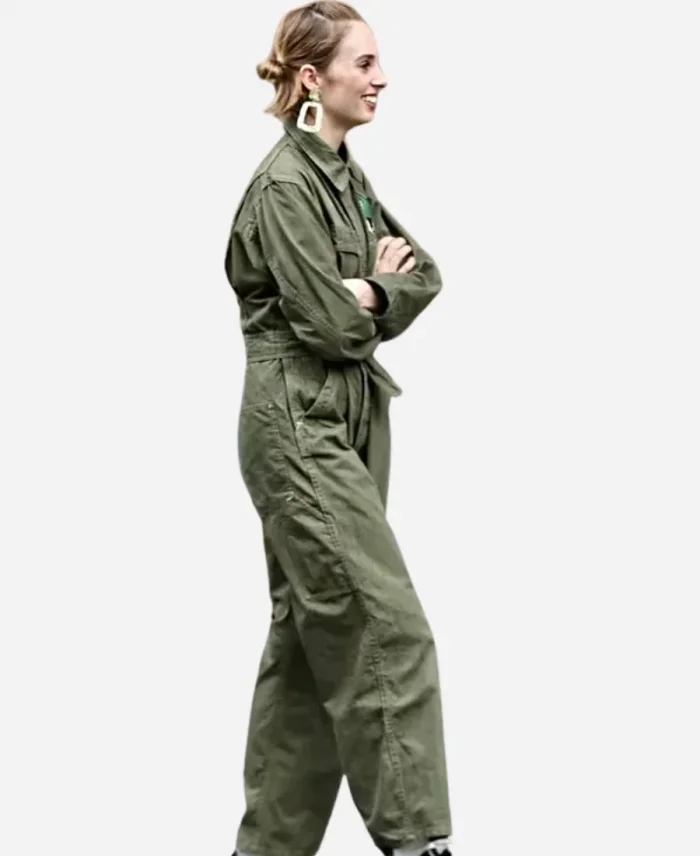 The Kill Room 2023 Maya Hawke Green Jumpsuit