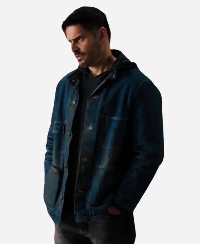 The Kill Room Joe Manganiello Blue Denim Jacket
