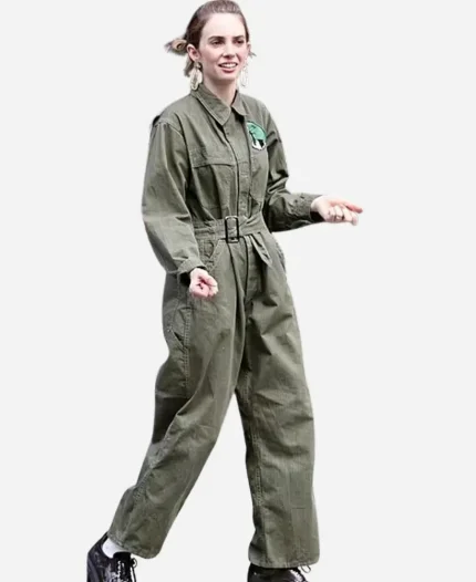 The Kill Room Maya Hawke Green Jumpsuit