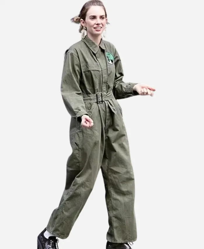 The Kill Room Maya Hawke Green Jumpsuit