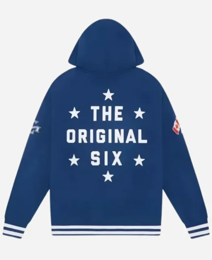 The Orignal Six Toronto Maple Leafs Blue Pullover Owl Hoodie