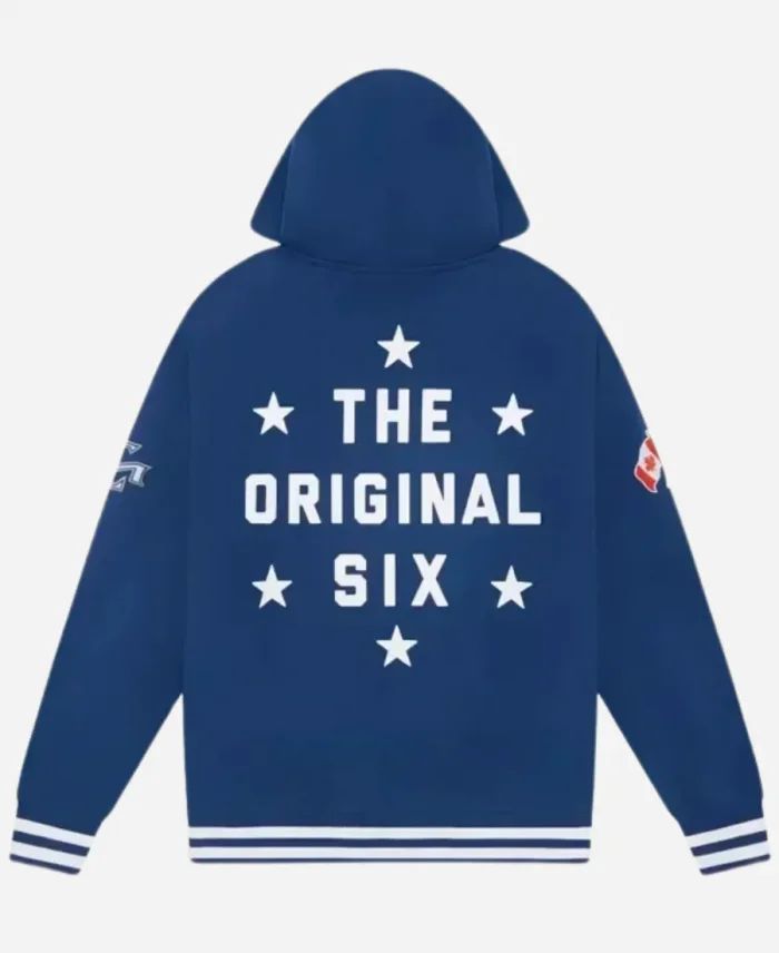 The Orignal Six Toronto Maple Leafs Blue Pullover Owl Hoodie
