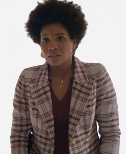 The Other Black Girl 2023 Sinclair Daniel Plaid Coat