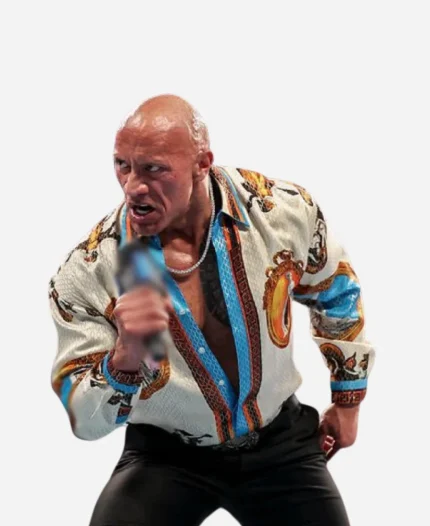 The Rock WWE SmackDown Dwayne Johnson Versace Shirt