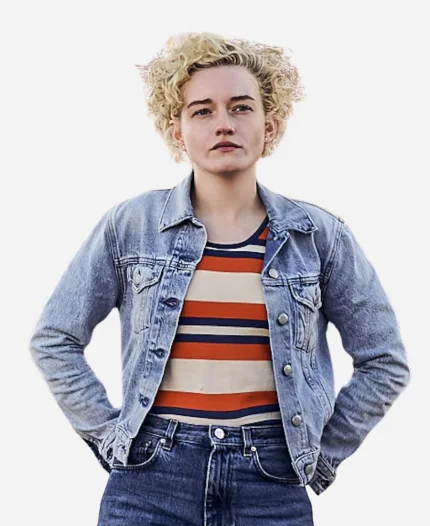 The Royal Hotel Julia Garner Blue Denim Jacket