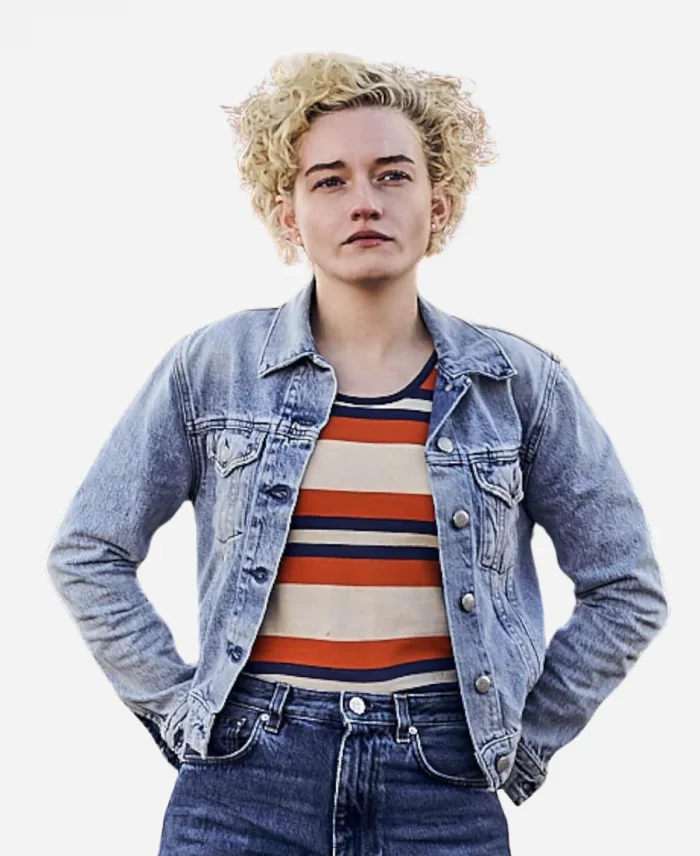 The Royal Hotel Julia Garner Blue Denim Jacket