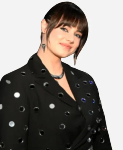 The Voice S27 Jaydn Cree Black Embellished Circle Blazer