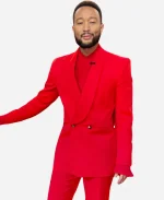 The Voice S27 John Legend Red Blazer