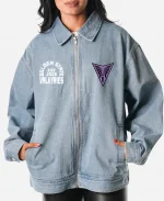 The Wild Collective Golden State Valkyries Denim Jacket