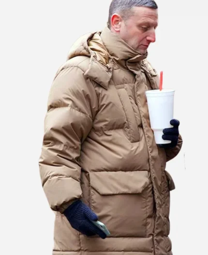 Tim Robinson Friendship Beige Puffer Jacket