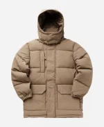 Tim Robinson Friendship Browm Puffer Jacket