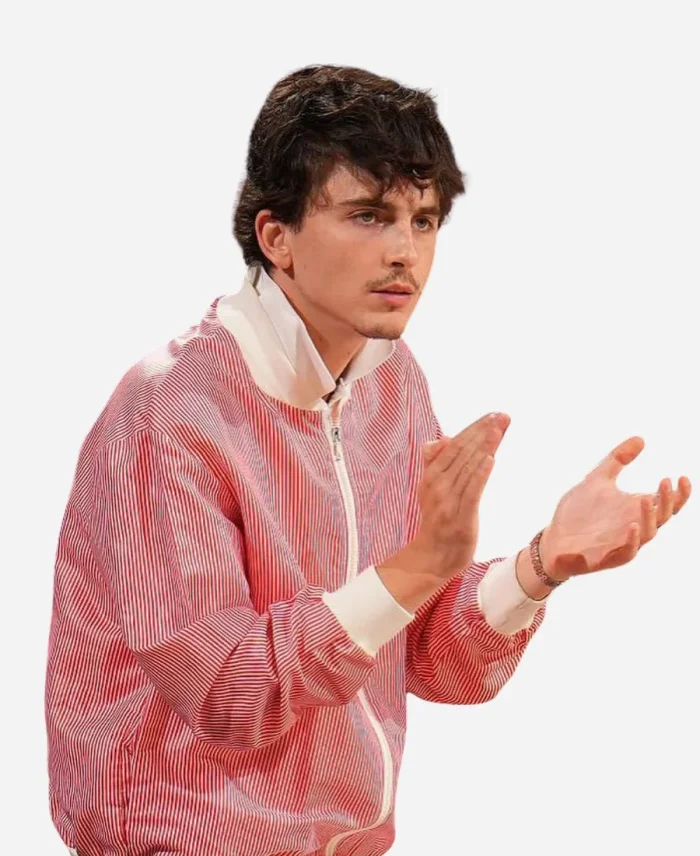 Timothee Chalamet MSG NYC Pink Jacket For Sale