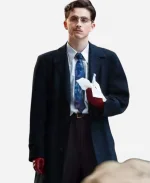 Timothee Chalamet Marty Supreme 2025 Black Coat