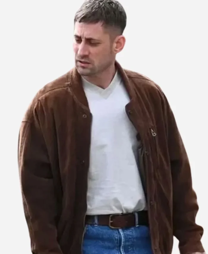 Toxic Town Michael Socha Suede Bomber Jacket