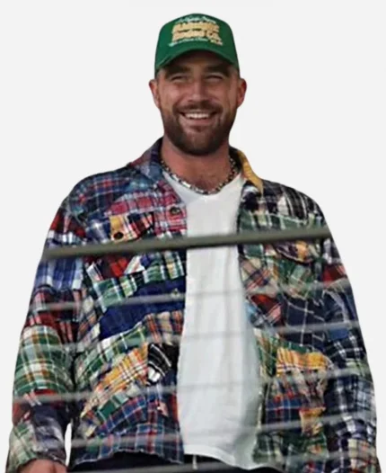 Travis Kelce Checked Stitchwork Checked Jacket