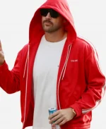 Travis Kelce TNF Celine Red Tracksuit