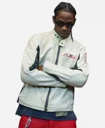 Travis Scott Barcelona Vs Real Madrid Dainese Leather Jacket
