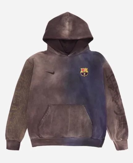 Travis Scott CJ x Nike x Fcb Split-Dye Crest Barcelona Pullover Hoodie