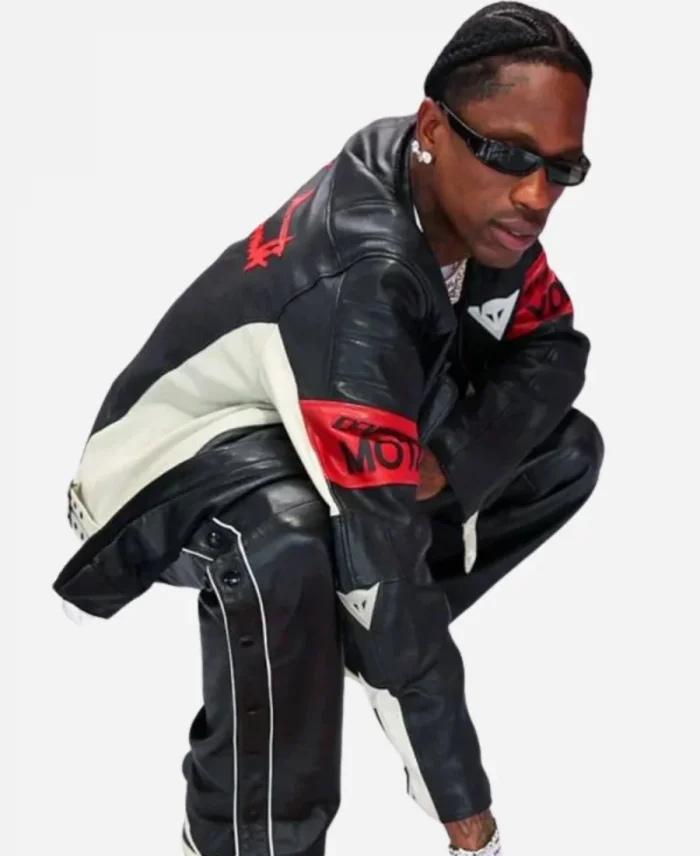 Travis Scott F1 Grand Prix of Miami Leather Jacket